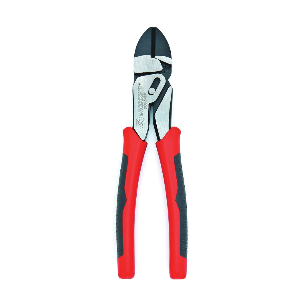 Crescent CCA5428 Diagonal Cutting Plier, 8 in OAL, 1/2 in Cutting Capacity, Red Handle