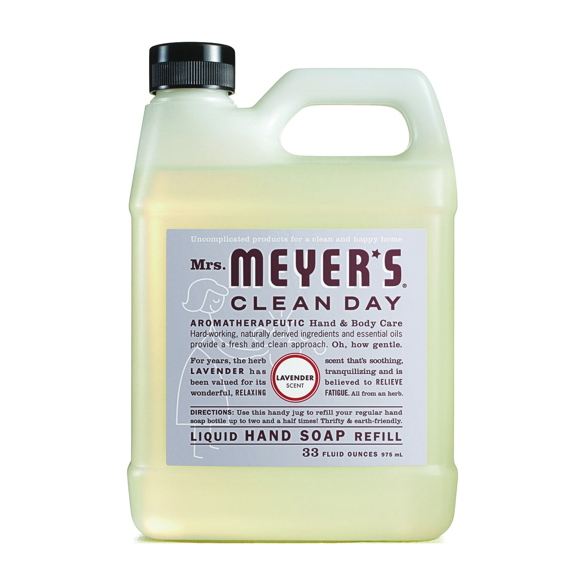 Mrs. Meyer's 11163 Hand Soap, Liquid, Lavender, 33 oz Jug