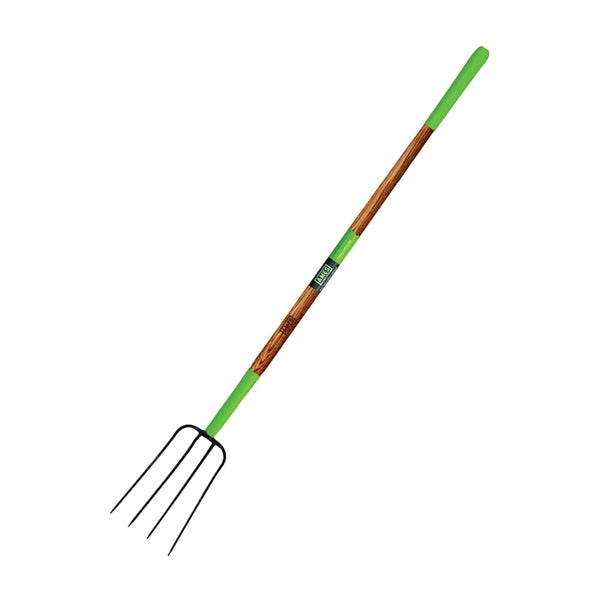 AMES 2826700 Manure Fork, Steel Tine, Wood Handle, 61 in L Handle
