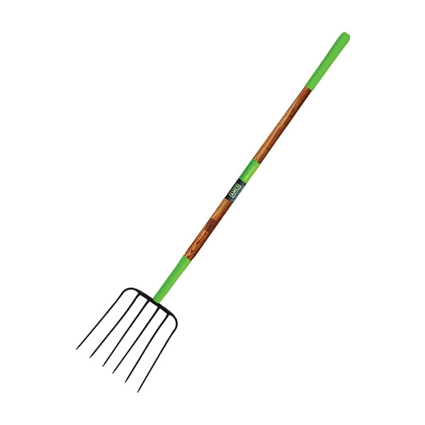 AMES 2826900 Manure Fork, Steel Tine, Wood Handle, 61 in L Handle