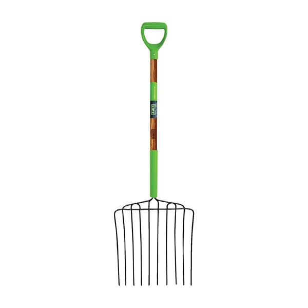 AMES 2827000 Ensilage Fork, Wood Handle, D-Shaped Handle, 30 in L Handle