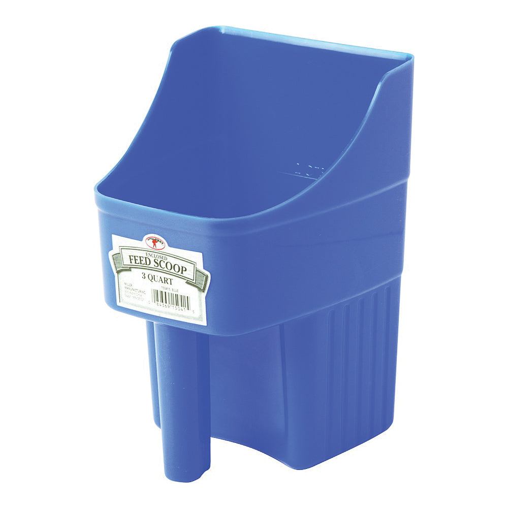 Little Giant 150415 Feed Scoop, 3 qt Capacity, Polypropylene, Blue, 6-1/4 in L