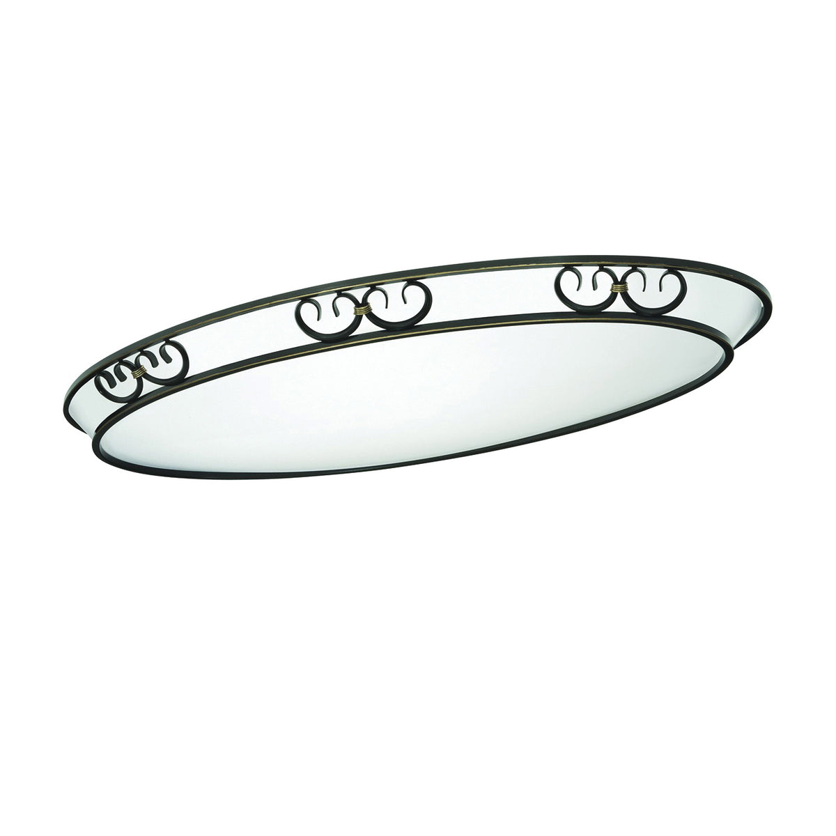 LITHONIA LIGHTING 207U66 Ceiling Light Fixture, 120 V, 2-Lamp, T6 Lamp, 4100 K Color Temp, Steel Fixture