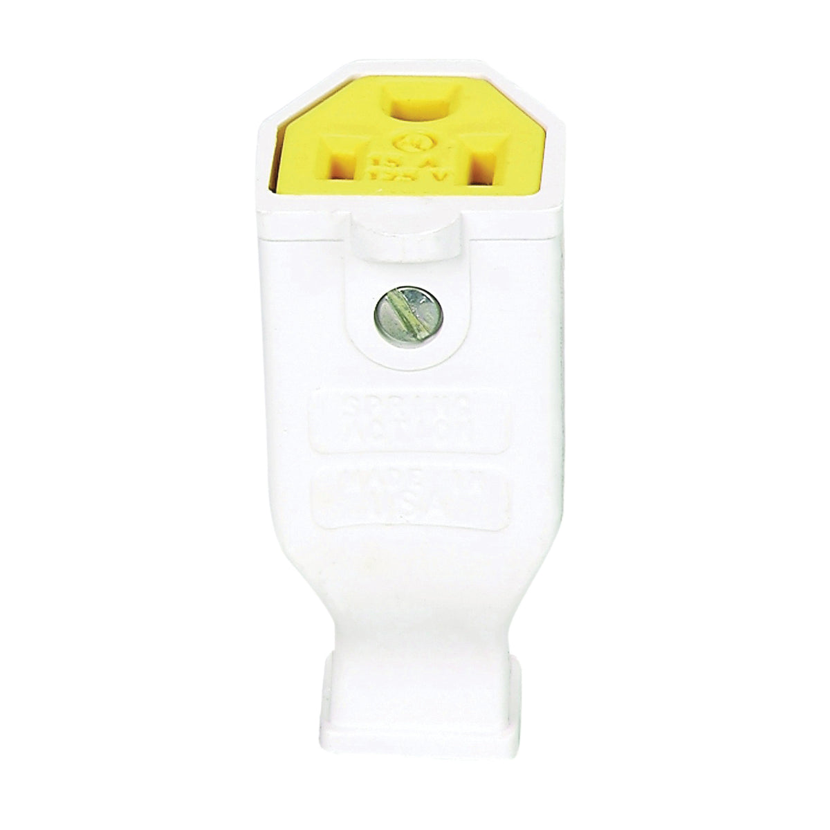 Eaton Wiring Devices SA993W Electrical Connector, 2 -Pole, 15 A, 125 V, NEMA: NEMA 5-15, White