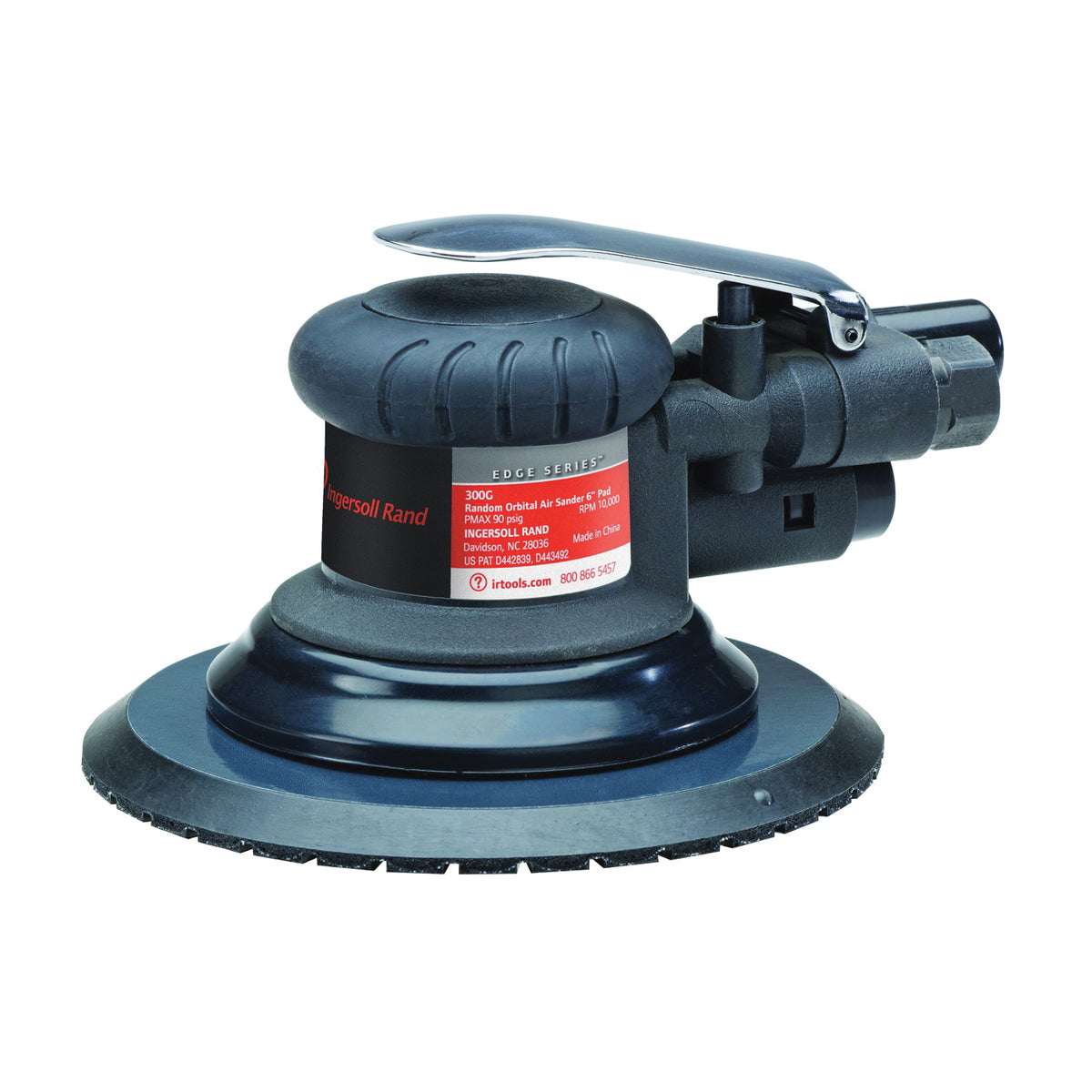 Ingersoll Rand 300G Air Sander, 6 in Pad/Disc, 15.5 cfm Air