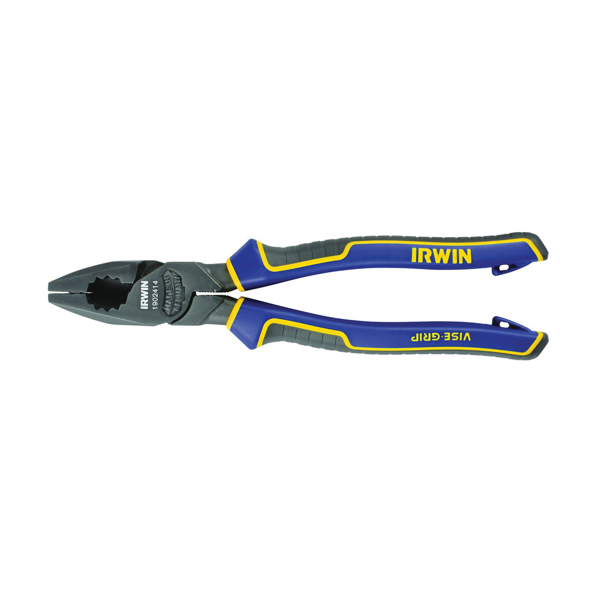 IRWIN 1902414 Lineman's Plier, 8-1/2 in OAL, Comfort-Grip Handle, 1-3/16 in W Jaw, 1-7/16 in L Jaw