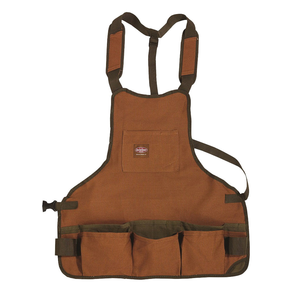 Bucket Boss 80200 Apron, 52 in Waist, Duckwear Canvas, Brown, 16-Pocket