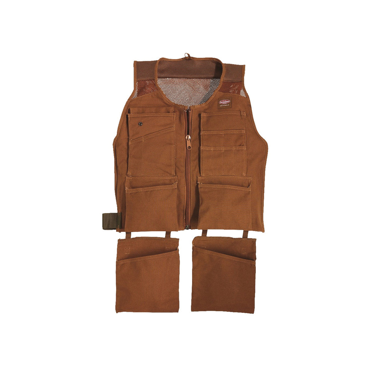 Bucket Boss 80400 SuperVest, S/M Waist, Canvas, Brown, 14-Pocket