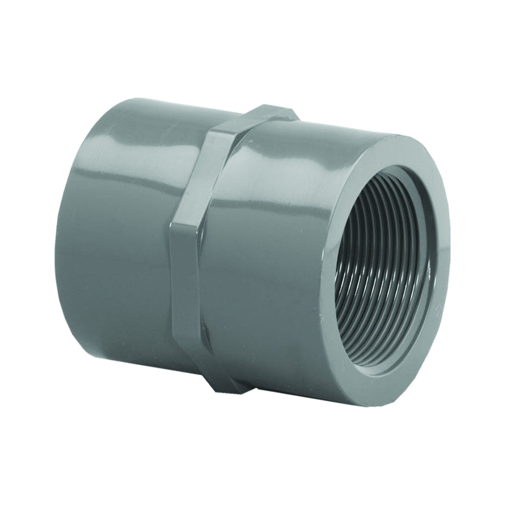 GENOVA 300 Series 301288 Pipe Coupling, 1 in, FIP, Gray, SCH 80 Schedule, 630 psi Pressure