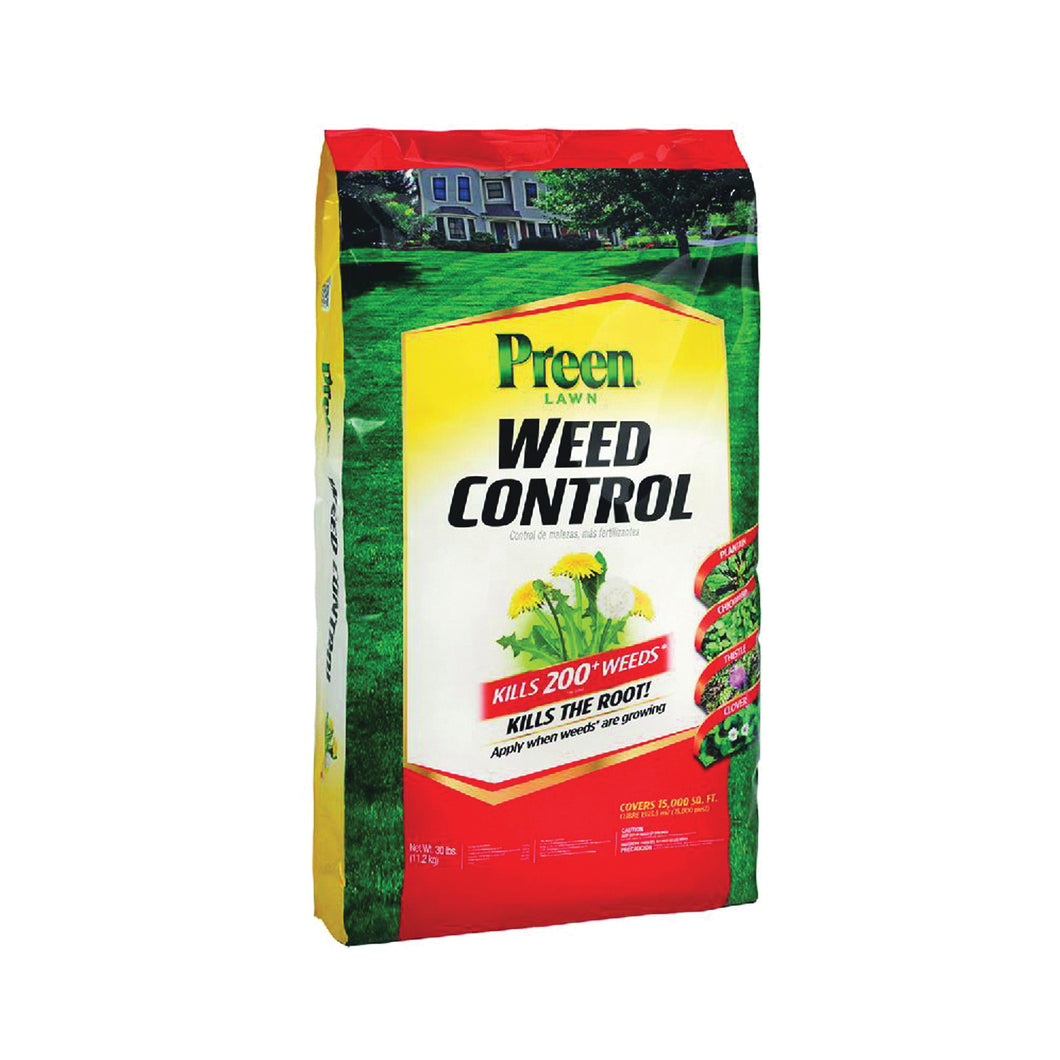 Preen 24-64145 Lawn Weed Control, Granular, 30 lb Bag
