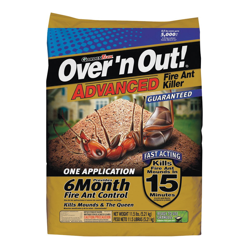 Over 'n Out 100522660 Fire Ant Killer, Solid, 11.5 lb