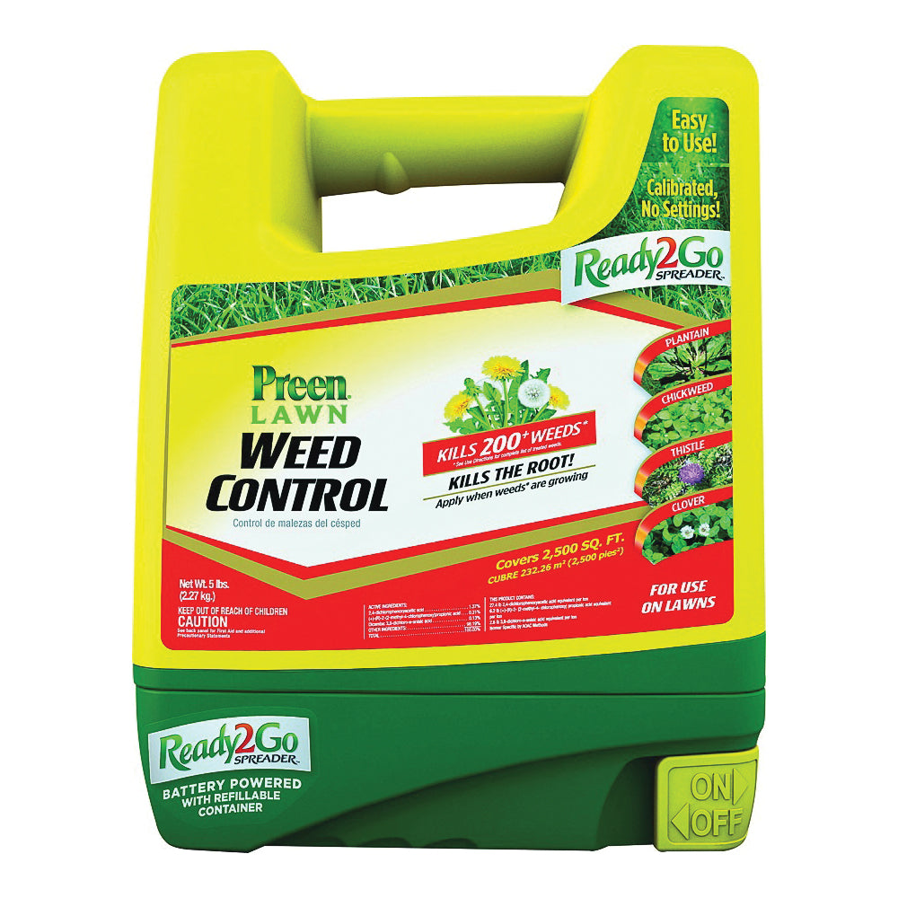 Preen 24-64112 Weed Control, Granular, Spreader Application, 5 lb Ready2 Go Spreader