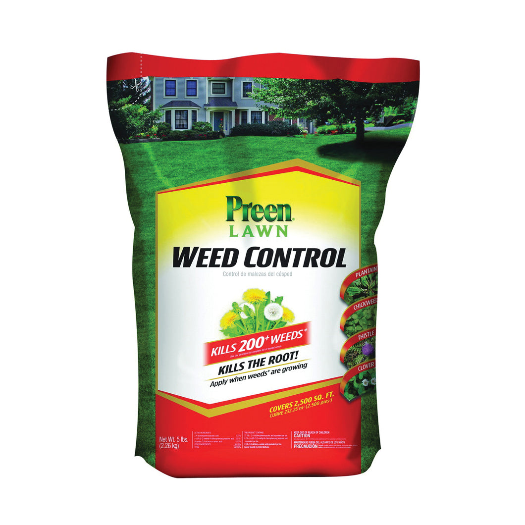 Preen 24-64114 Weed Control, Granular, Spreader Application, 5 lb Bag