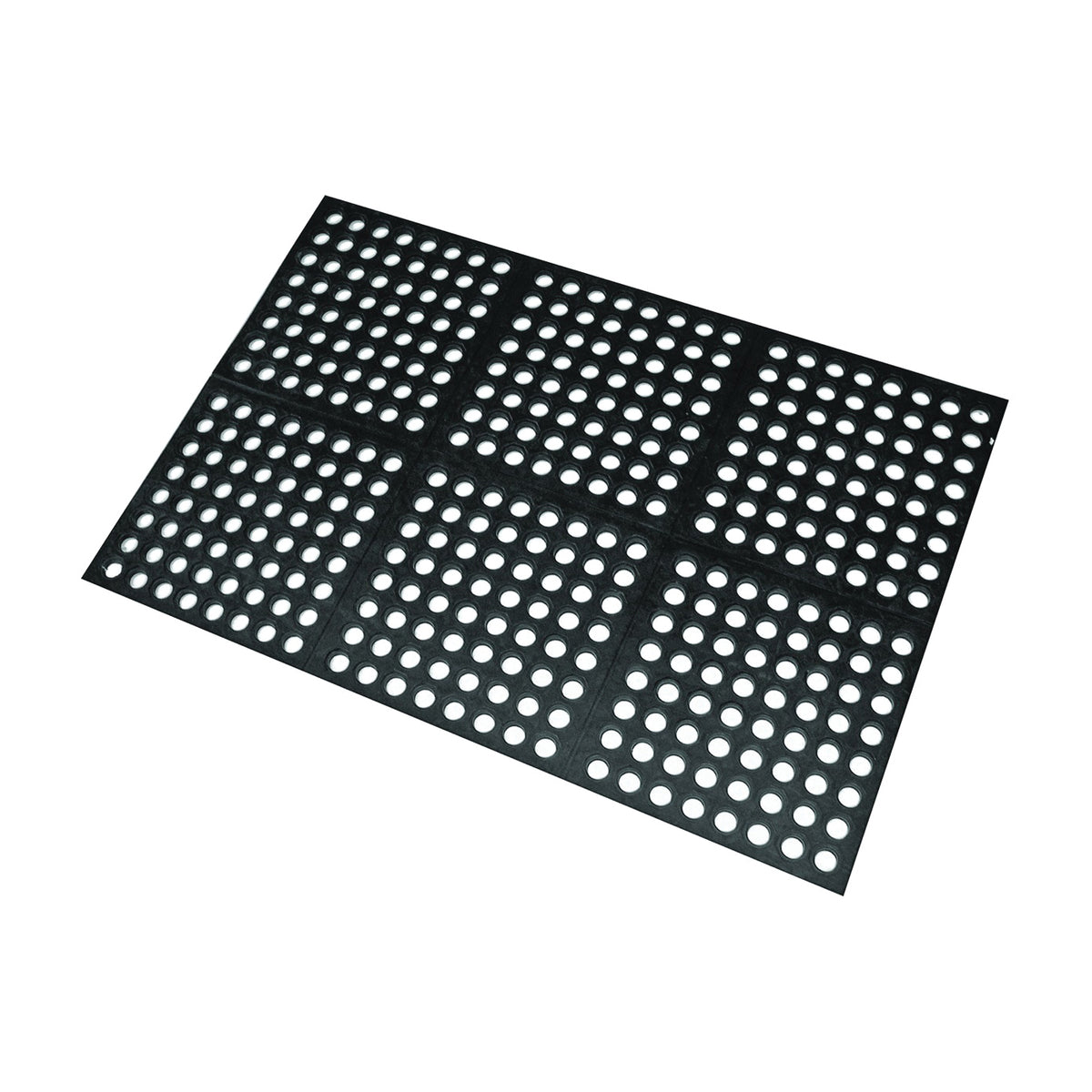 WJ DENNIS HOLM2436 Door Mat, 36 in L, 24 in W, Rectangular, Black