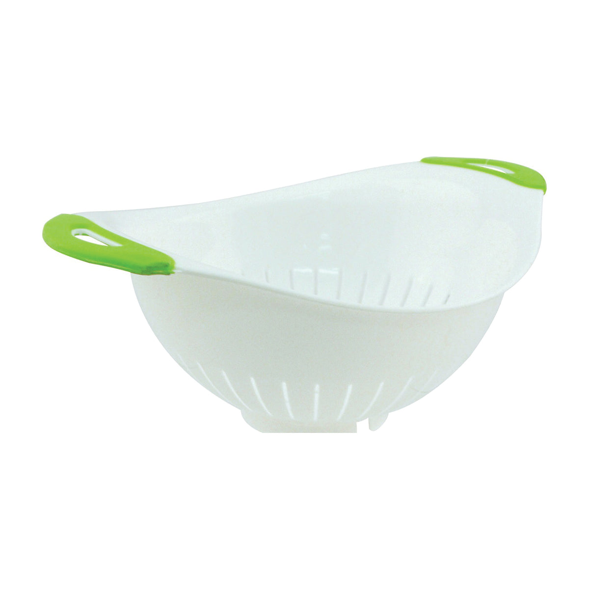 Euro-Ware 489 Colander, 5 qt Capacity, Plastic, Rubber Handle