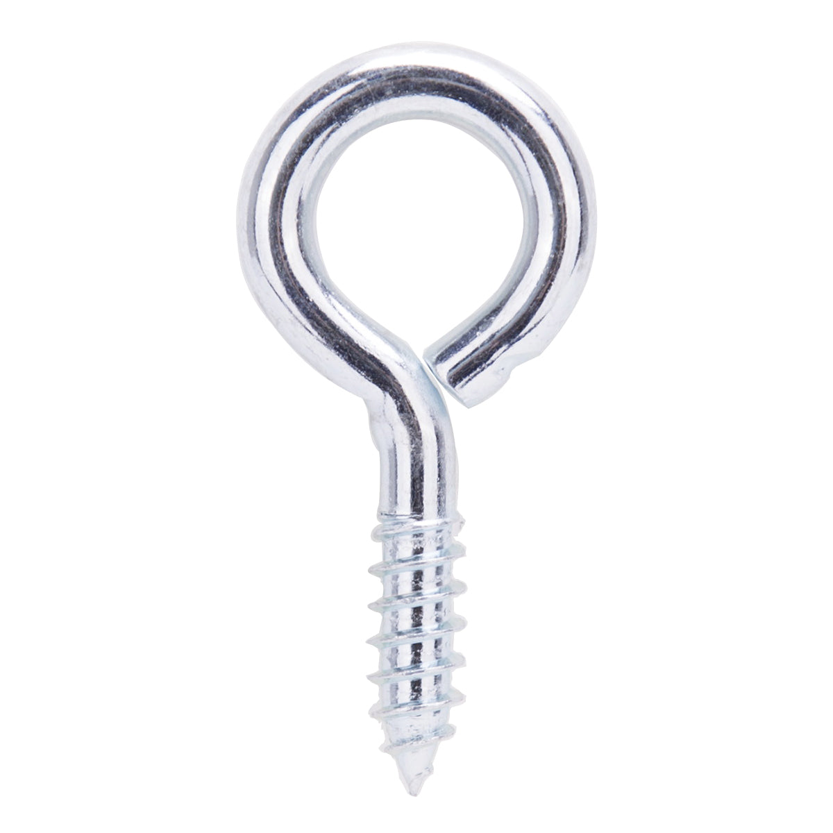 ProSource LR212 Screw Eye, 6 mm Dia Wire, 7.5 mm Thread, 1 in L Thread, 2-3/16 in OAL, 178 lb Working Load, Steel, Zinc