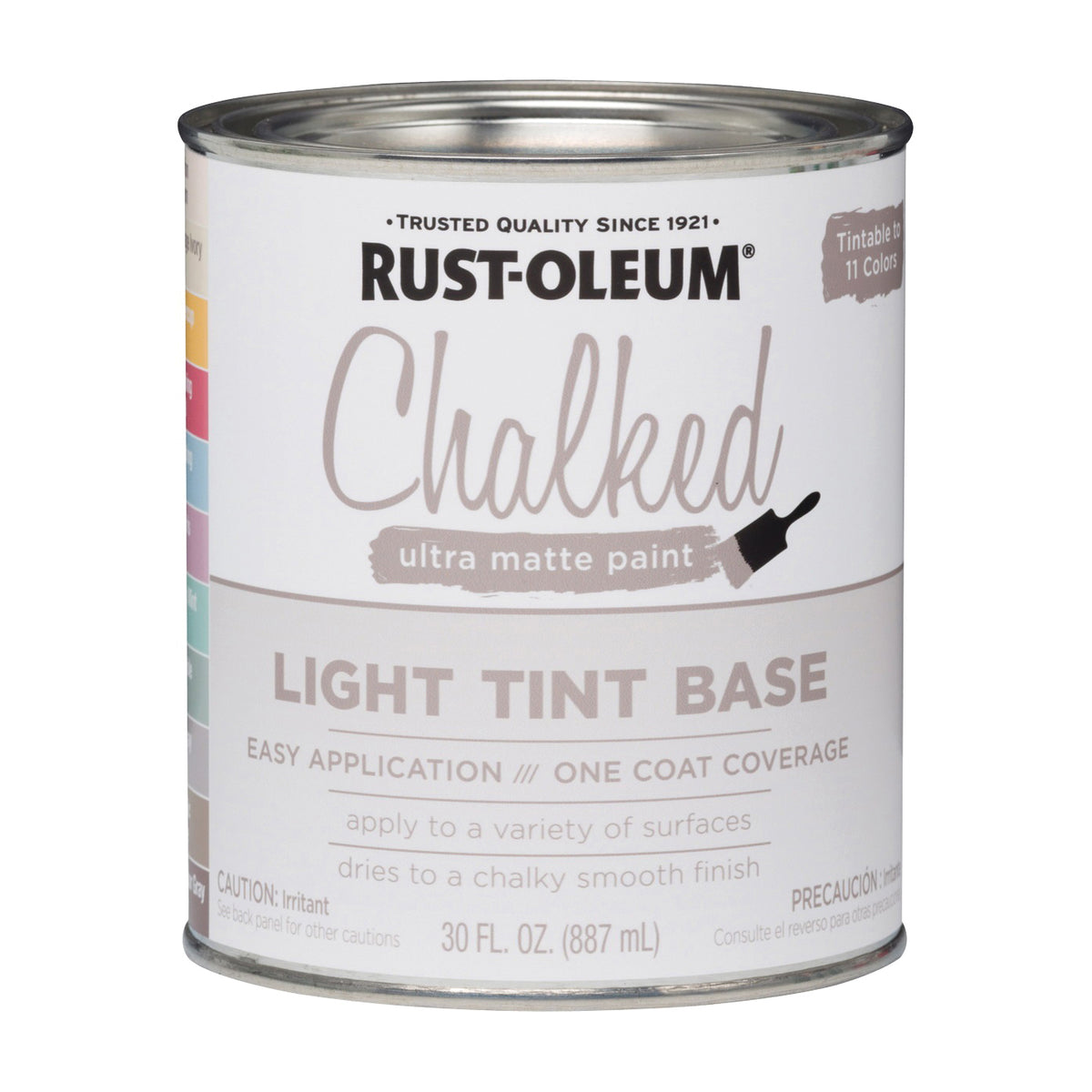 RUST-OLEUM Chalked 287688 Chalky Paint, Chalked/Ultra Matte, 30 oz, Quart