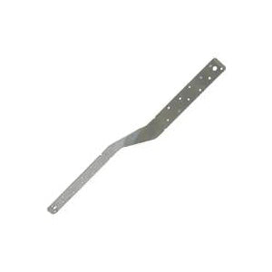 MiTek LTW Series LTW12 Twist Strap, 12 in L, 1-1/4 in W, Galvanized Steel