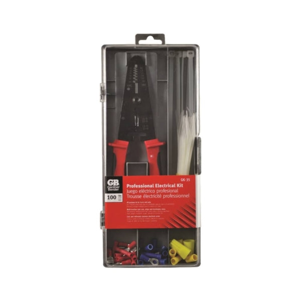 GB GK-35 Terminal and Crimping Tool Kit, 22 to 18 AWG Wire