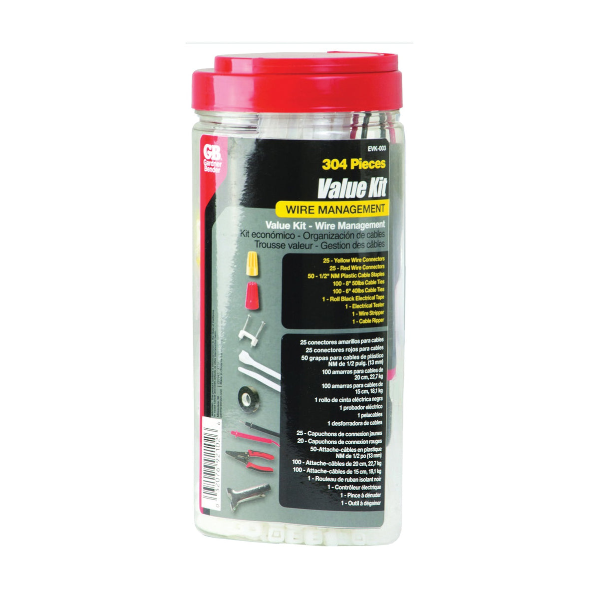 GB EVK-003 Electrical Project Kit, Assorted, 304 -Piece