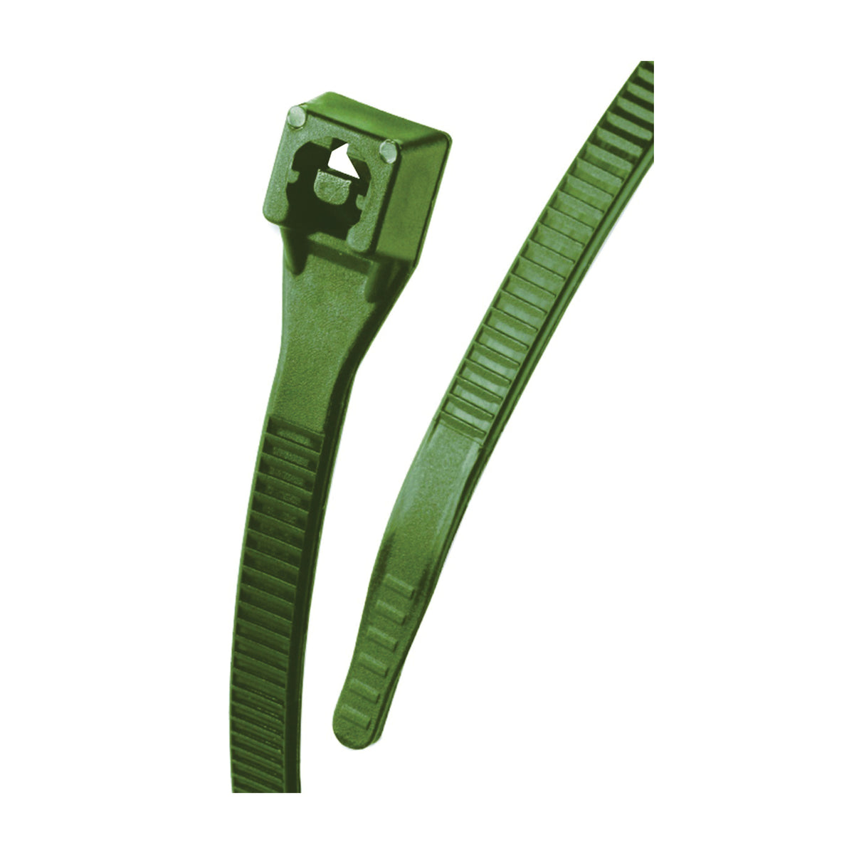 GB 42-311R Cable Tie, 6/6 Nylon, Dark Green