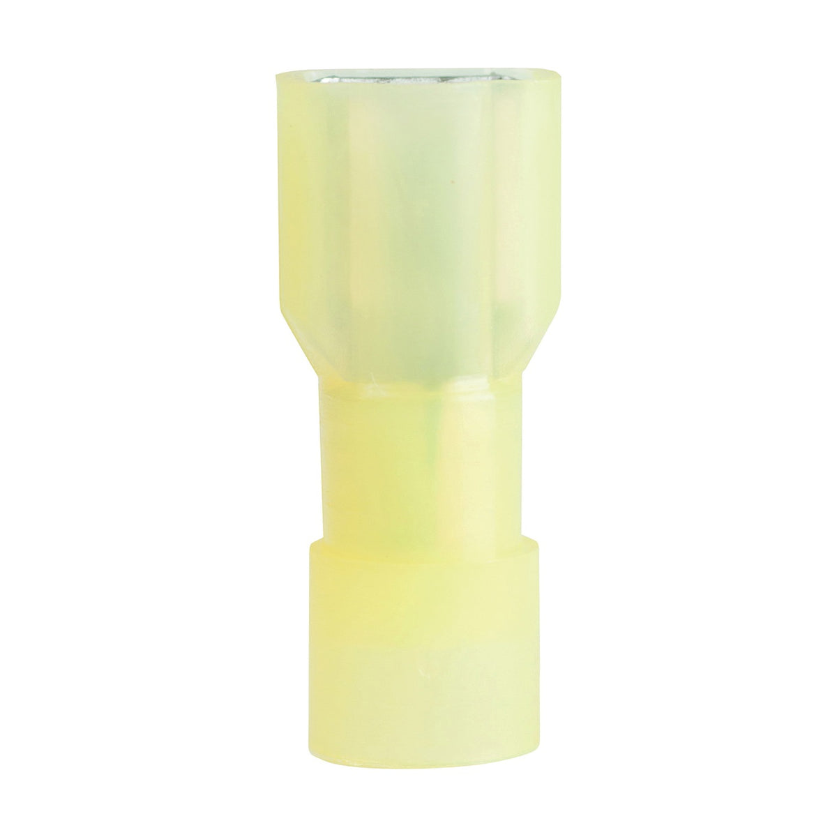 GB 10-155F Disconnect Terminal, 600 V, 12 to 10 AWG Wire, 1/4 in Stud, Vinyl Insulation, Yellow