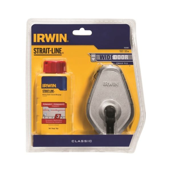 IRWIN 1932881 Chalk Reel, 100 ft L Line, 3.5:1 Gear Ratio