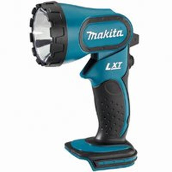 Makita DML185 Flashlight, Lithium-Ion Battery, Xenon Lamp, 180 Lumens, 50 ft Beam Distance, 7.5 hr Run Time, Black/Teal
