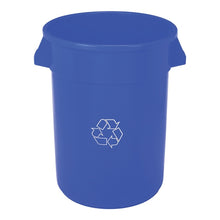 Load image into Gallery viewer, CONTINENTAL COMMERCIAL Huskee 3200-1 Recycling Receptacle, 32 gal Capacity, Plastic, Blue
