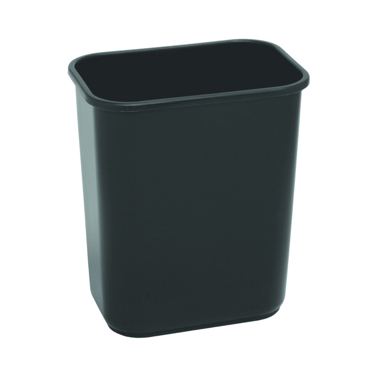 CONTINENTAL COMMERCIAL 2818BK Waste Basket, 28.125 qt Capacity, Plastic, Black, 15 in H