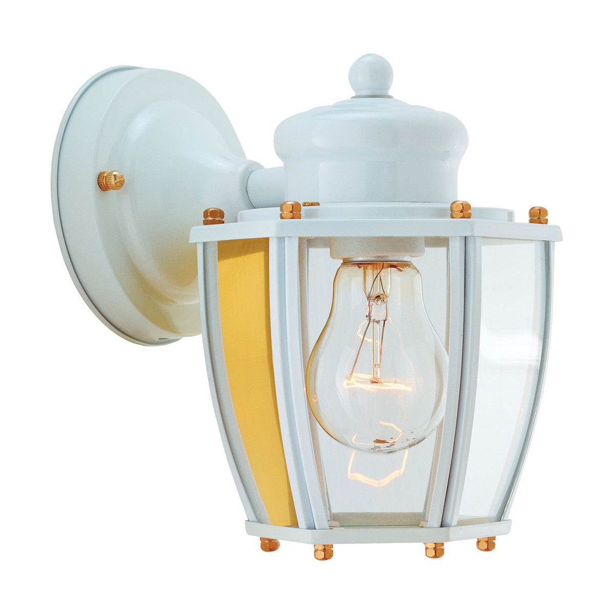 Boston Harbor HV-66961-WH Outdoor Wall Lantern, 120 V, 60 W, Steel Fixture, White Fixture