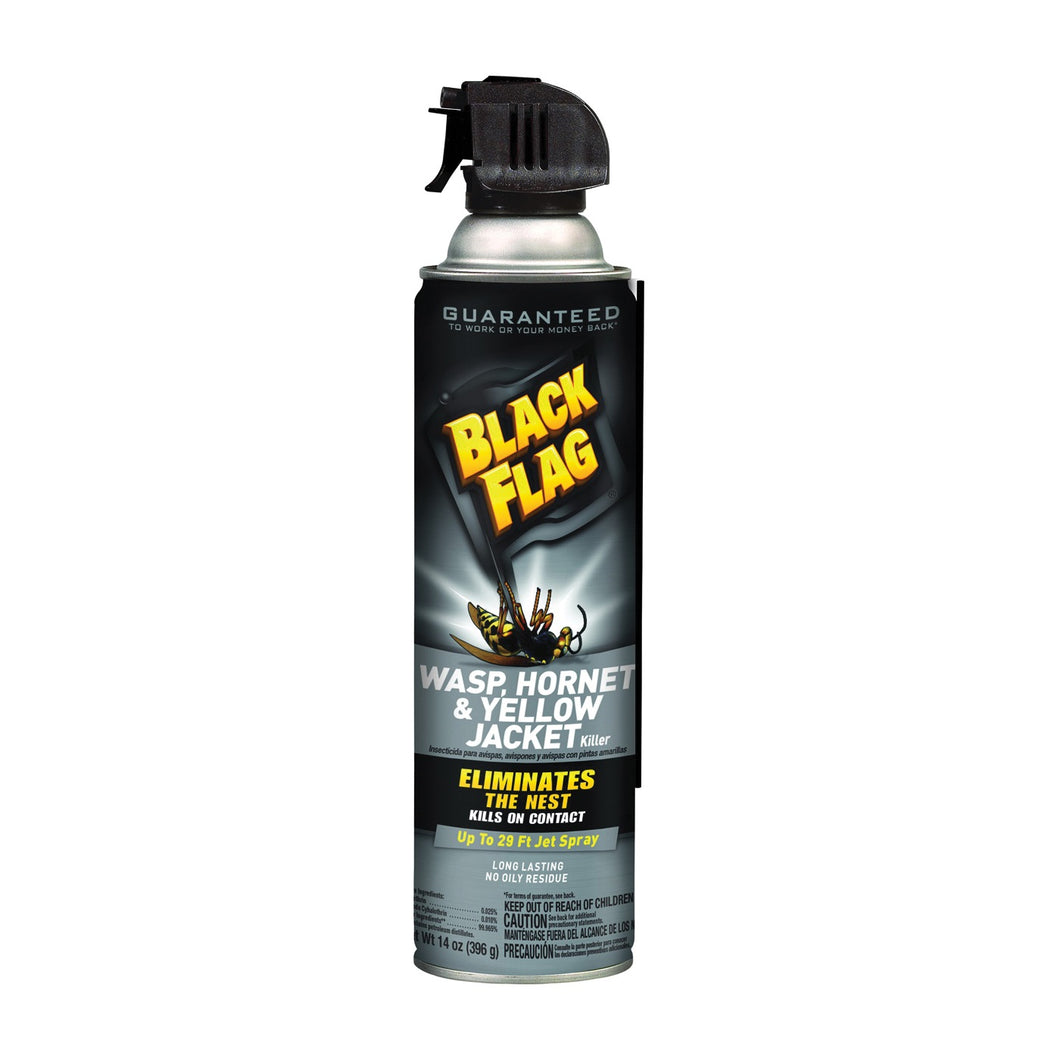 Black Flag HG-11036 Hornet and Yellow Jacket Killer, Liquid, Spray Application, 14 oz Aerosol Can