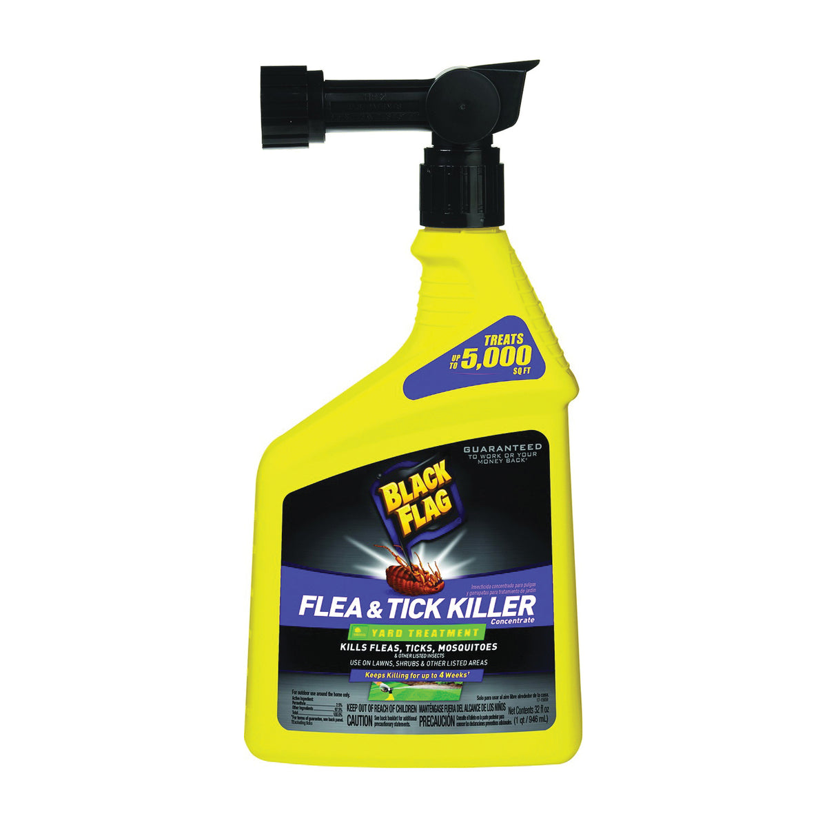 Black Flag HG-11108 Flea and Tick Spray, Haze Liquid, Pale Yellow, 32 oz