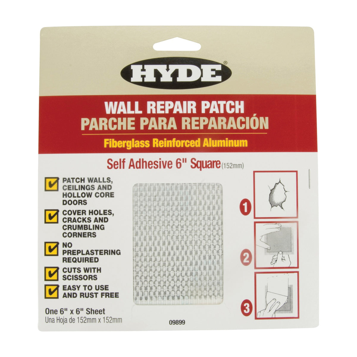 HYDE 09899 Wall Patch