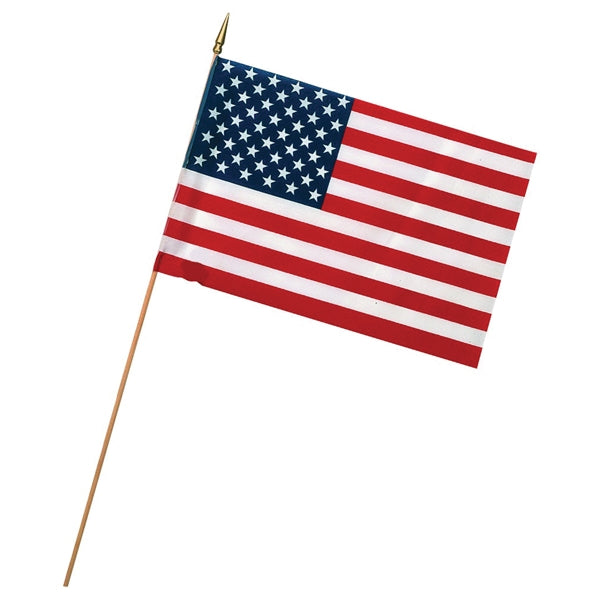 Valley Forge USE4D USA Stick Flag Display, Polycotton