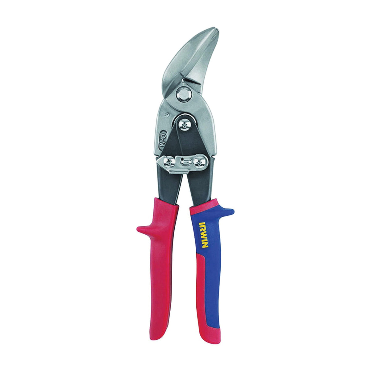 IRWIN 2073211 Snip, 9-1/2 in OAL, 1-5/16 in L Cut, Compound Cut, Steel Blade, Double-Dipped Handle, Red Handle