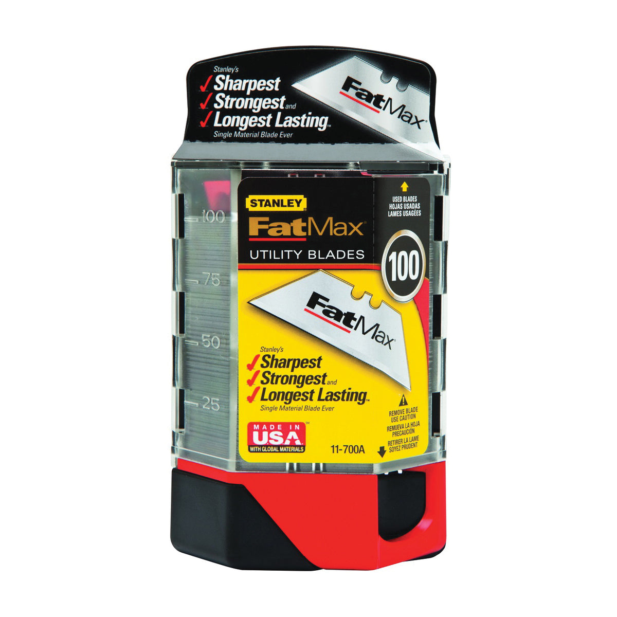 STANLEY 11-700A Blade, 2-7/16 in L, Carbon Steel, 2-Point