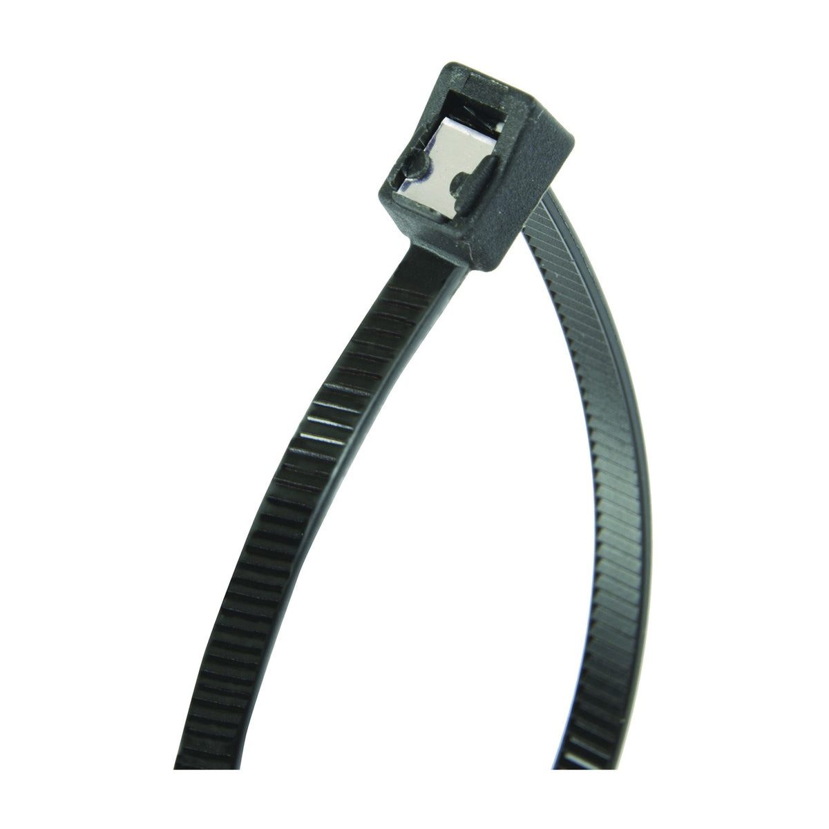 GB 46-308UVBSC Cable Tie, Double-Lock Locking, 6/6 Nylon, Black