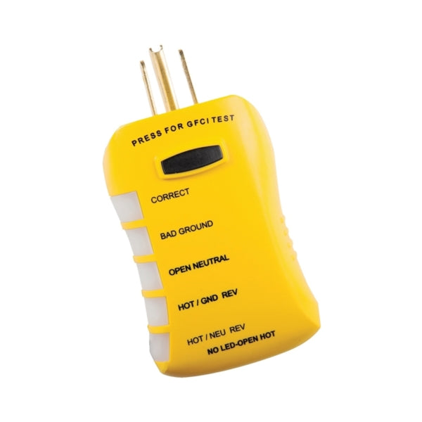 GB HGT6520 Circuit Analyzer Tester, Black/Yellow