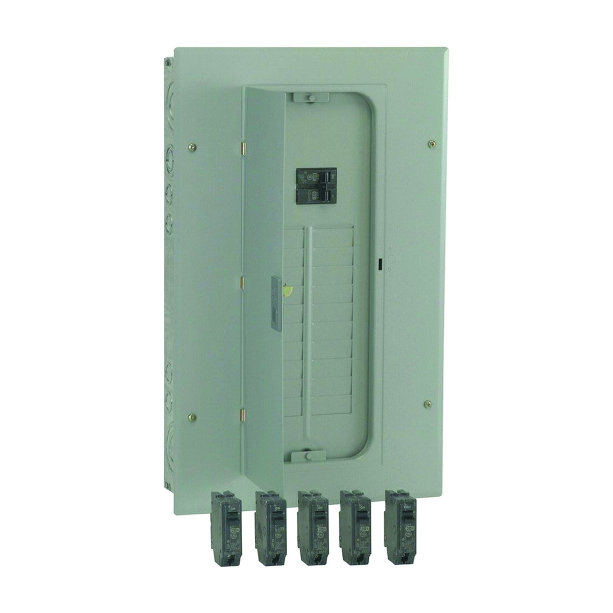 GE Industrial Solutions PowerMark Gold TM TM2010CCU2K Load Center Pack, 100 A, 20 -Space, 20 -Circuit, Main Lug