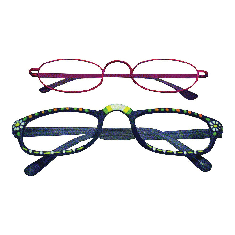 Diamond Visions RG-399 Reading Glasses, Unisex, 1 to 4 Magnification, Metal/Plastic Frame, Metal/Plastic Frame