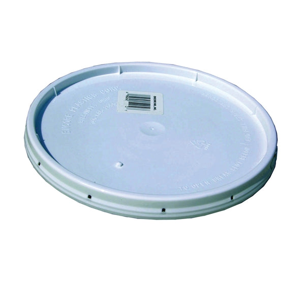 ENCORE Plastics 20000 Gasketed Lid, HDPE, White