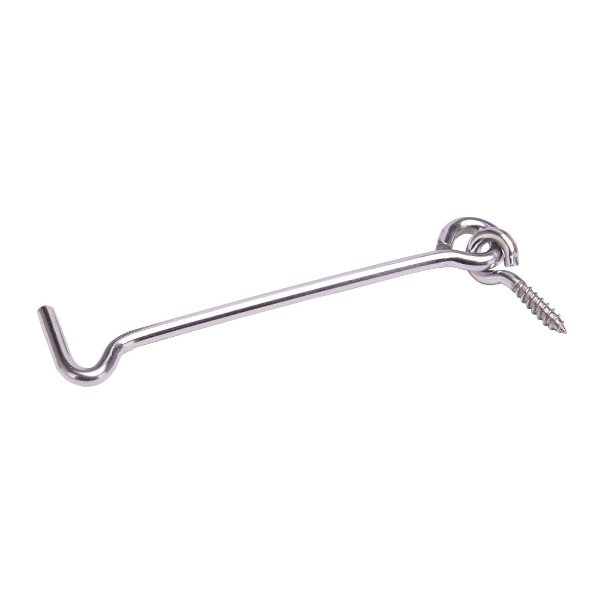ProSource Gate Hook and Eye, 5/32 in Dia Wire, 4 in L, Stainless Steel