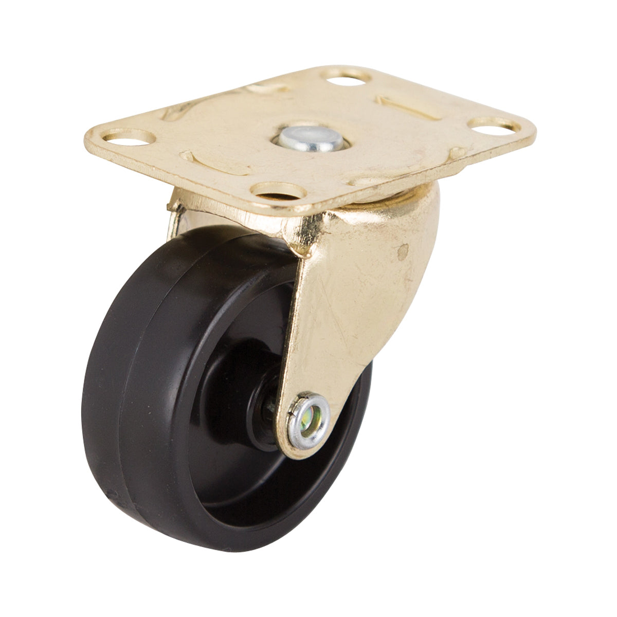 ProSource JC-B10-PS Swivel Caster, 1-5/8 in Dia Wheel, 5/8 in W Wheel, Plastic Wheel, Black, 50 lb