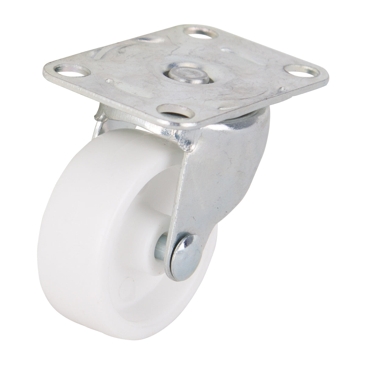 ProSource JC-B11-PS Swivel Caster, 1-5/8 in Dia Wheel, 5/8 in W Wheel, Plastic Wheel, White, 50 lb