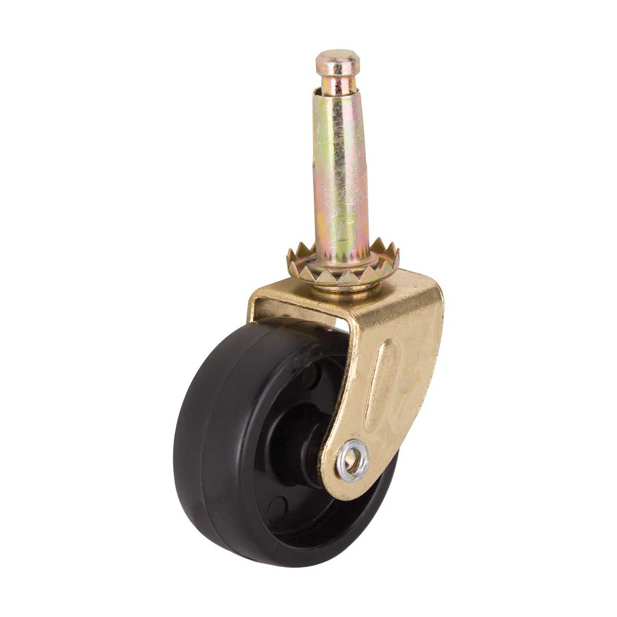 ProSource JC-B14-PS Swivel Caster, 1-5/8 in Dia Wheel, 1-5/8 in W Wheel, Black, 50 lb