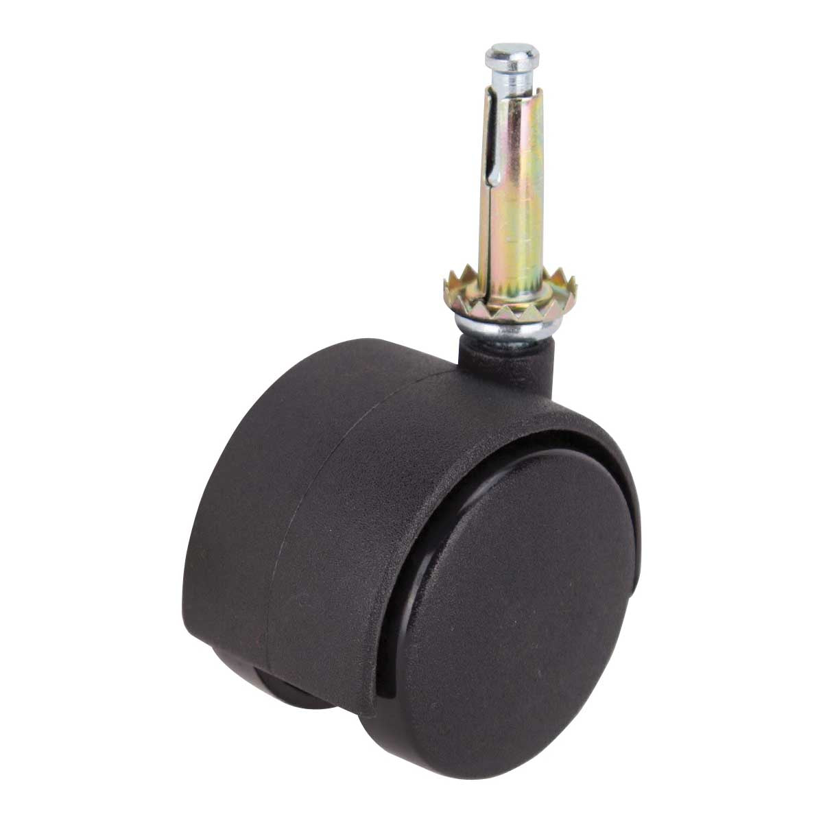 ProSource JC-F07-PS Caster, 2 in Dia Wheel, 2 in W Wheel, Nylon Wheel, Black, 75 lb, Nylon Housing Material