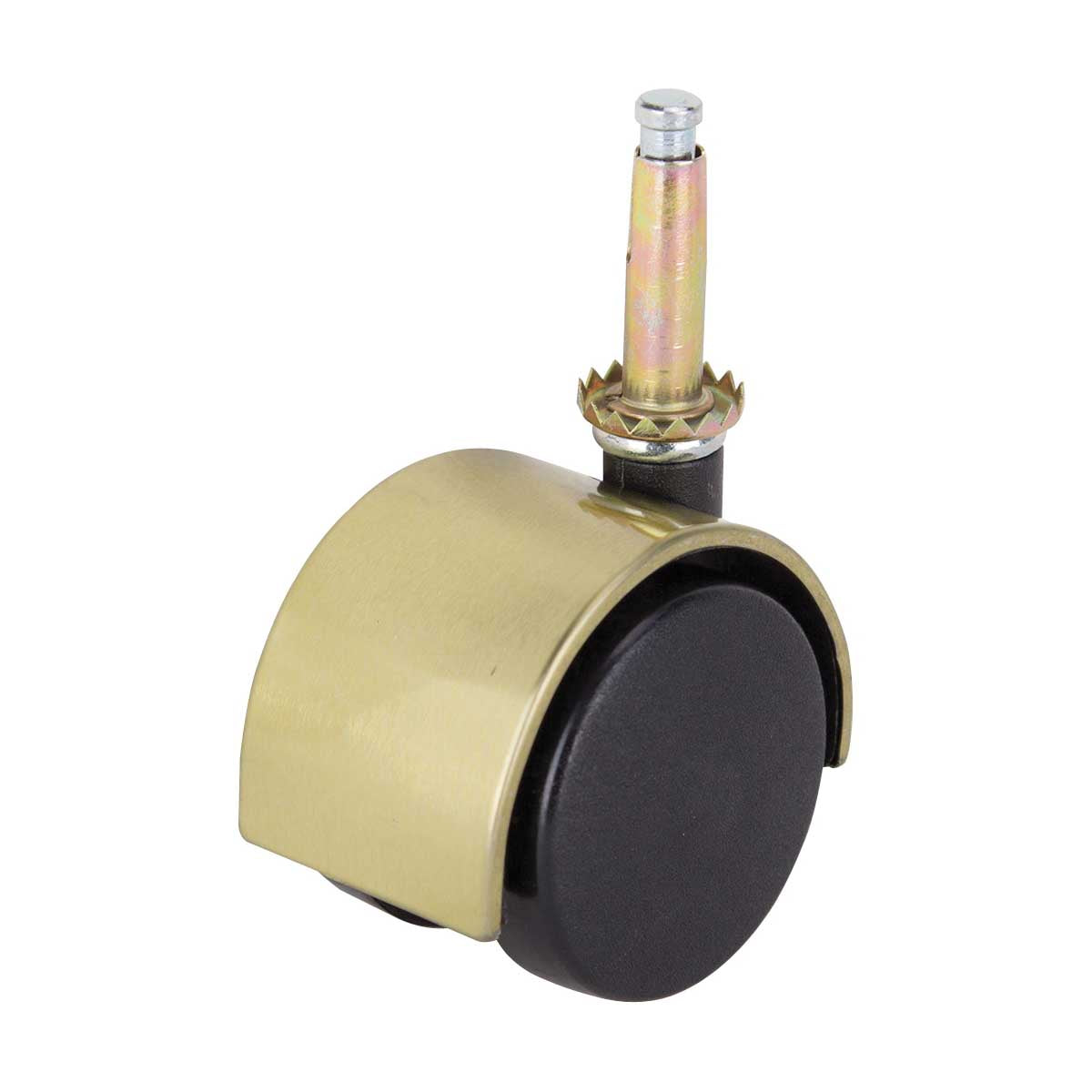 ProSource JC-F14-PS Caster, 2 in Dia Wheel, 2 in W Wheel, Nylon Wheel, Black, 75 lb, Steel Housing Material