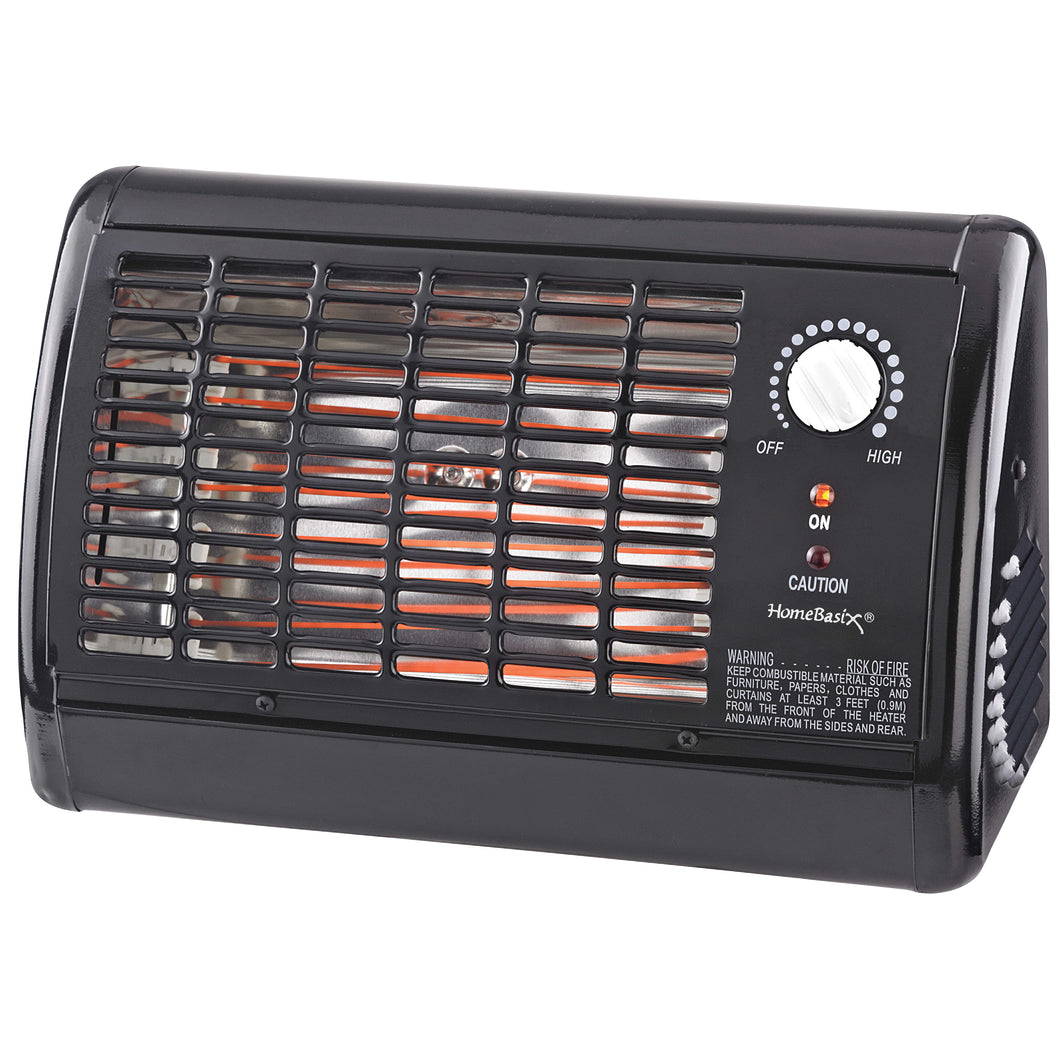 PowerZone QGW15-601 1320W Radiant Heater Black, 11 A, 120 V, 1320 W Heating, 1-Heating Stage, Black