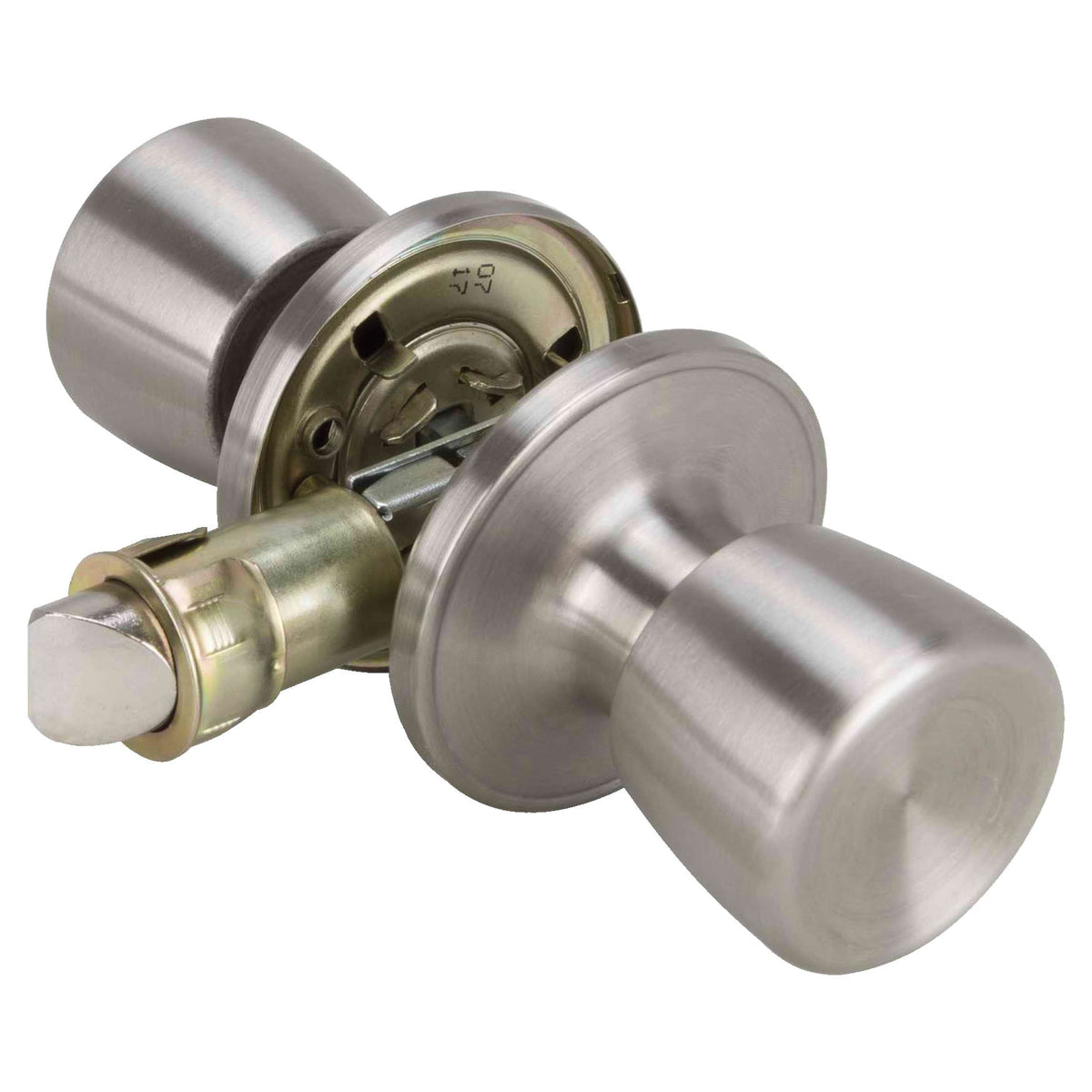 ProSource T-5764SS-PS Door Knob Lockset, Knob Handle, Metal, Stainless Steel, 2-3/8 to 2-3/4 in Backset